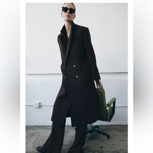 Zara oversized double breasted coat
